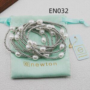 Enewton Platinum Bead & Pearl Nine-Piece Bracelet Set